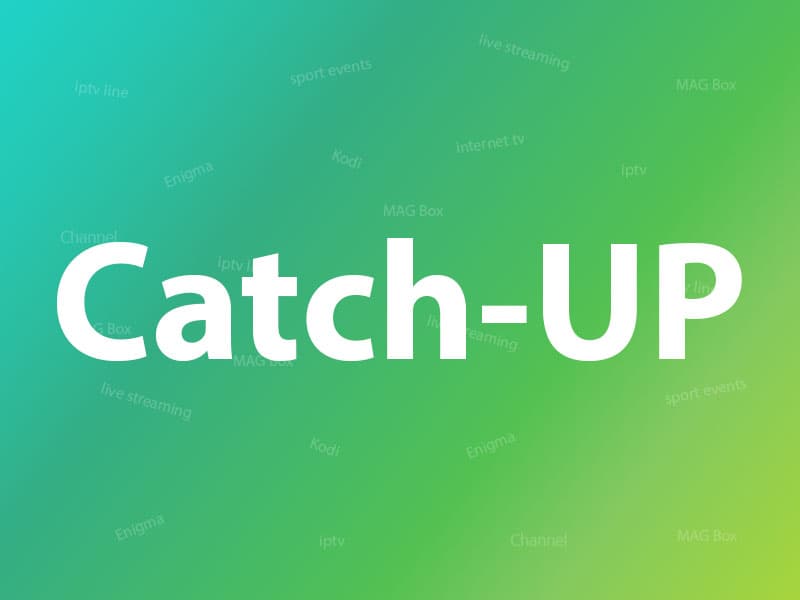 Catch-Up in IPTV feature shown on a smart TV set-top box interface