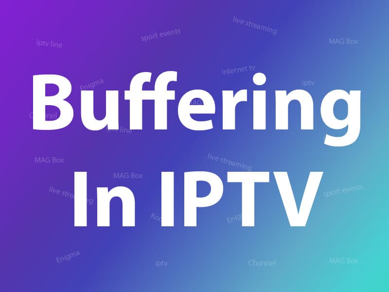 Buffering in IPTV — spinning loading circle on a streaming screen