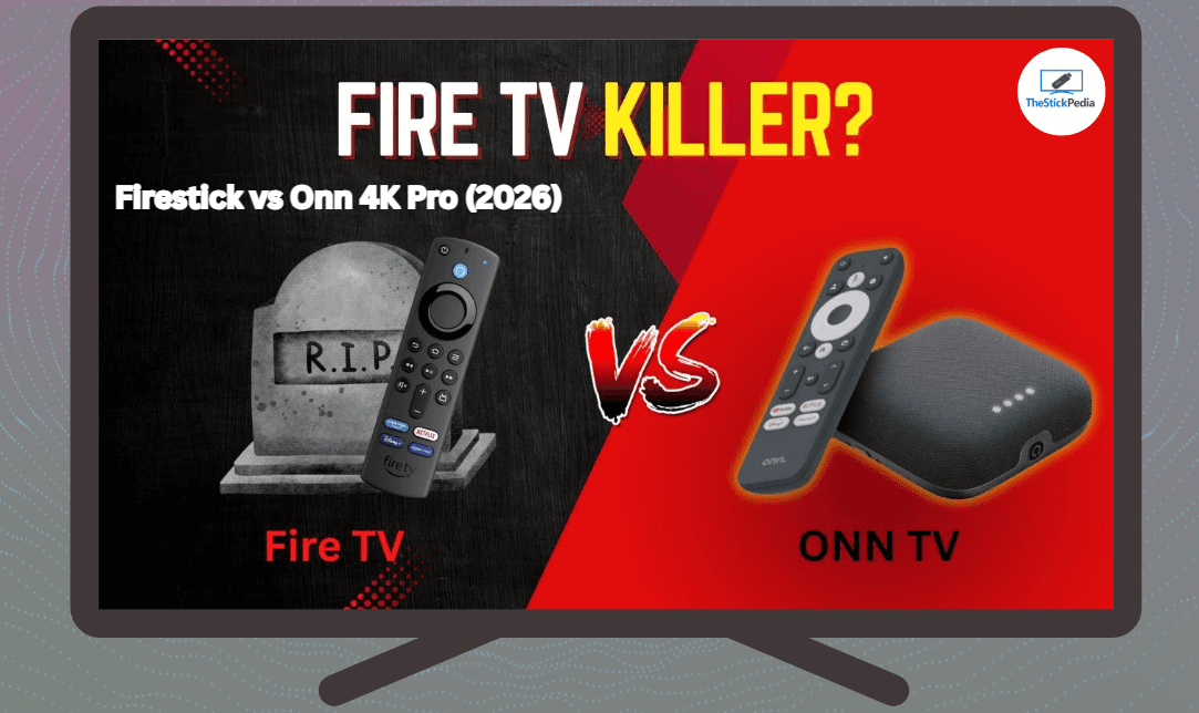 Onn 4K device streaming box next to a TV remote — Walmart budget streaming gadget