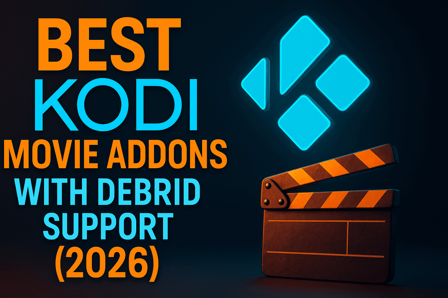 Best Kodi addons with debrid support hero image showing Kodi interface with Real-Debrid links