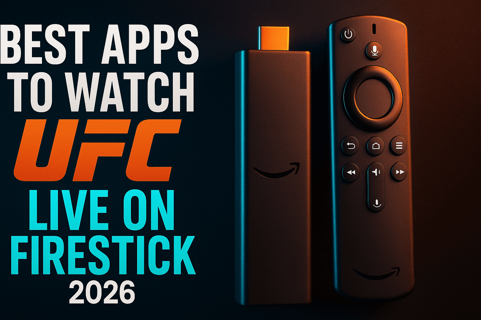 Best apps to watch UFC live on Firestick in 2026 — hero guide image