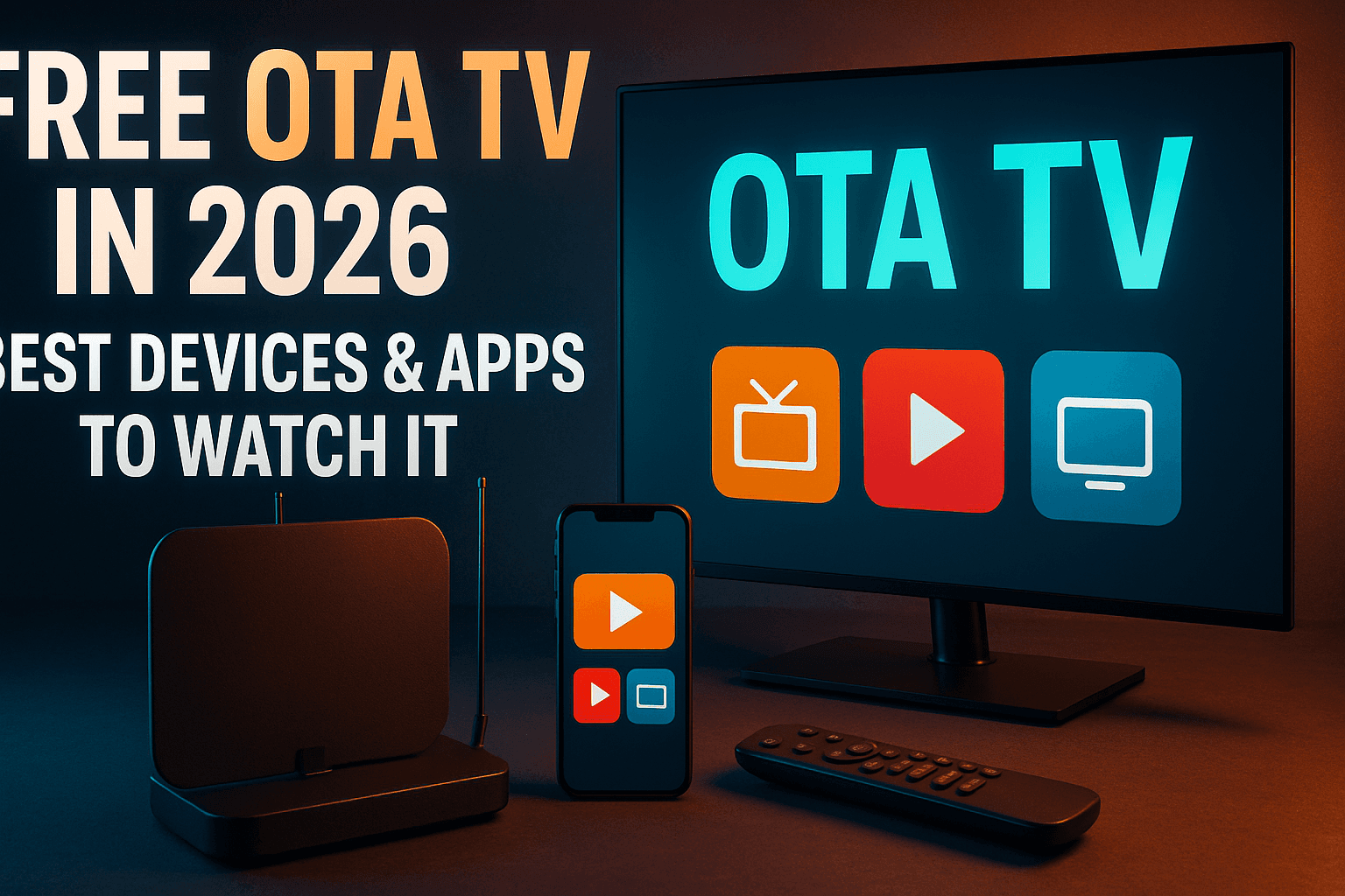 Best devices for free OTA TV 2026 — antenna, streaming sticks, and tuner setup