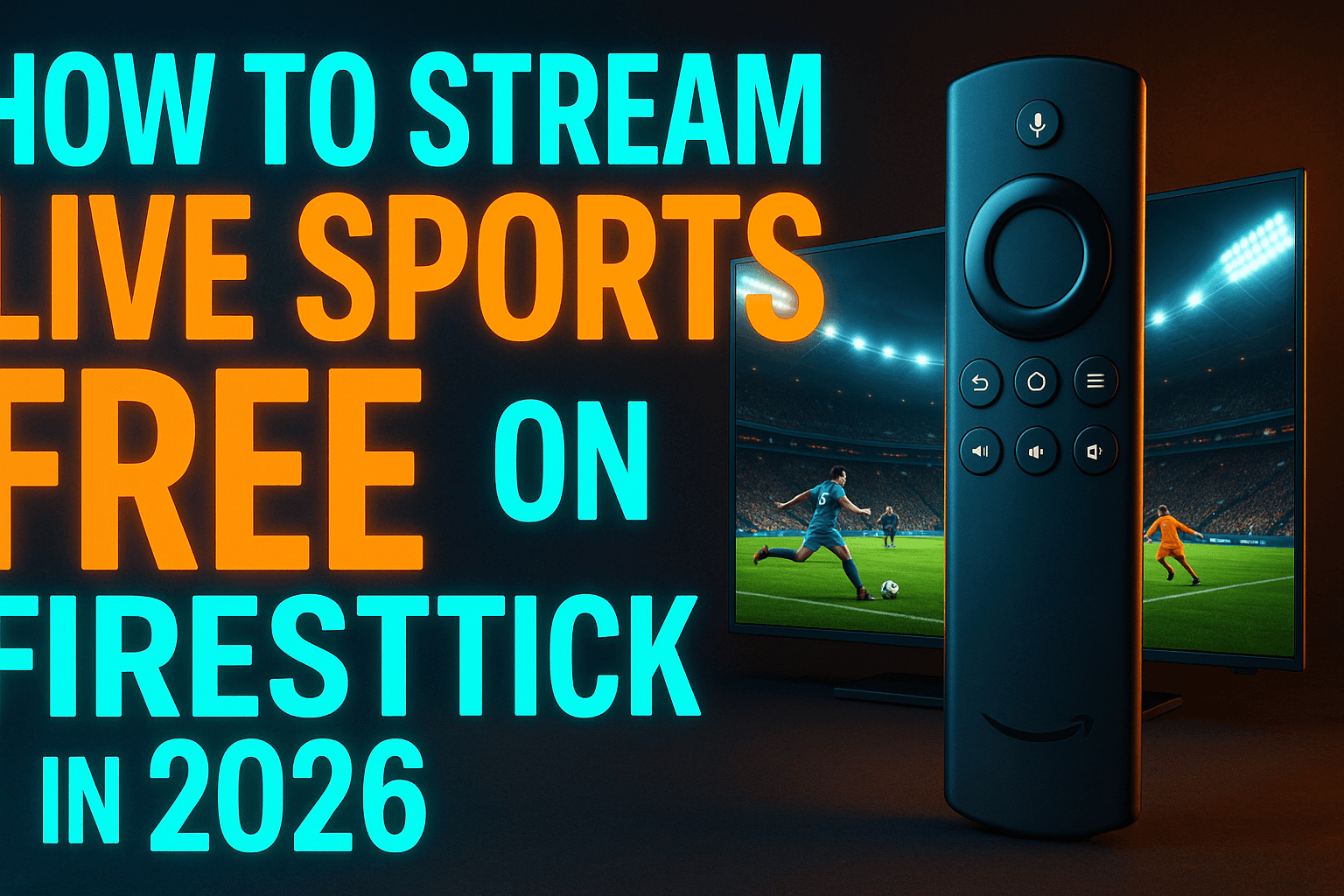 How to stream live sports free on Firestick in 2026 — setup guide hero image