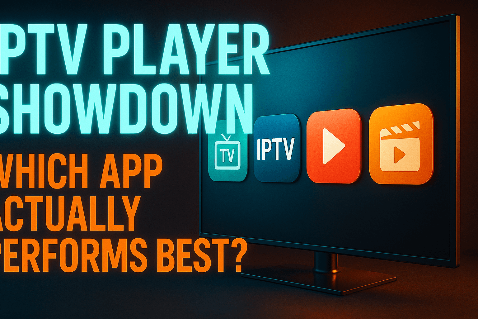 Best IPTV player performance comparison chart showing TiviMate, XCIPTV, OTT Navigator benchmark results