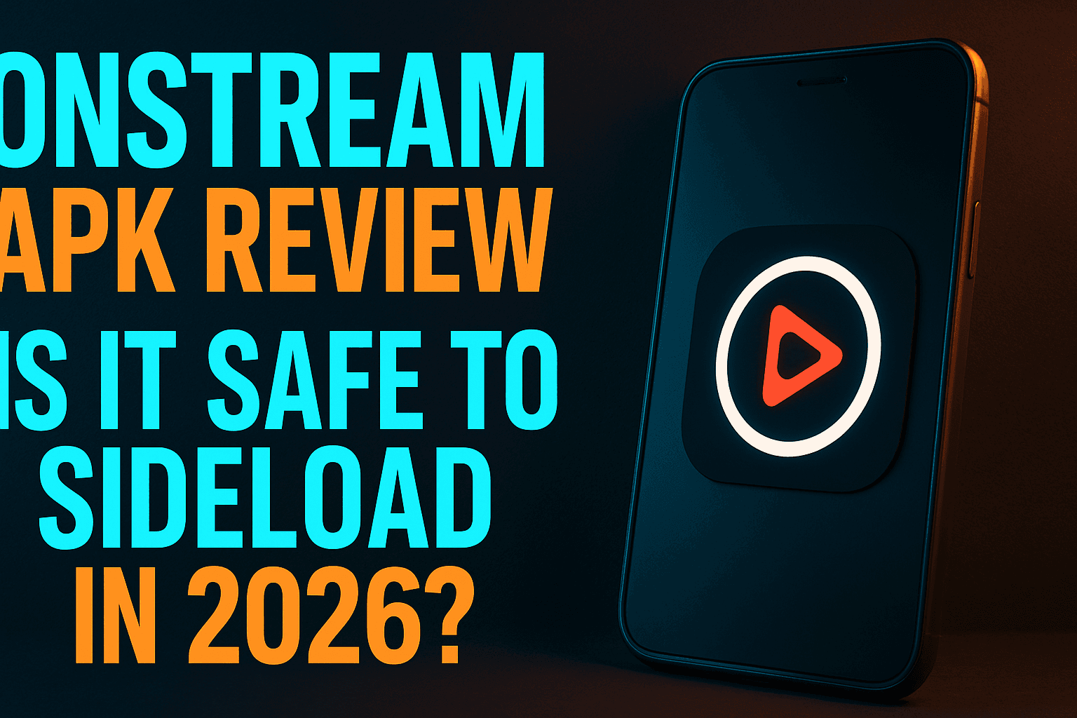 OnStream APK safe to sideload — hero image showing app on Fire Stick and Android TV