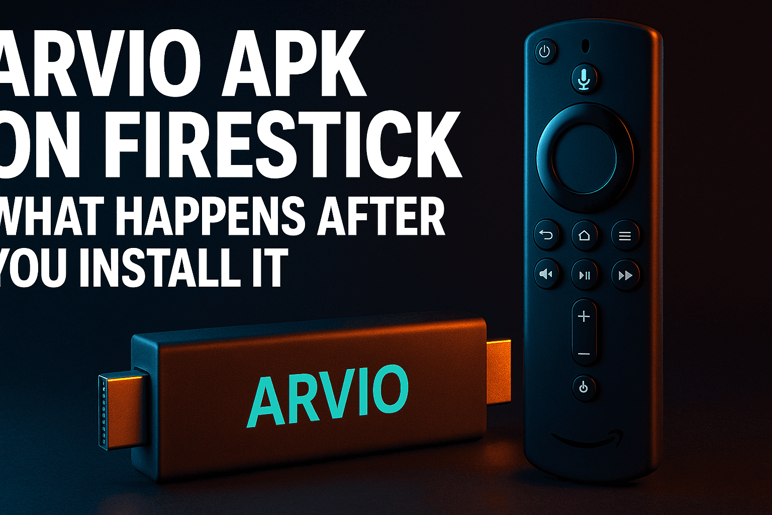 Arvio APK Firestick review — app interface open on a Fire TV 4K device
