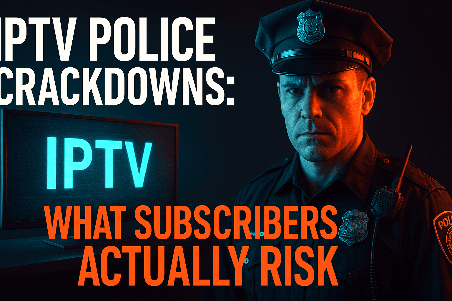 IPTV crackdown subscriber risk — police raid on illegal streaming server operation