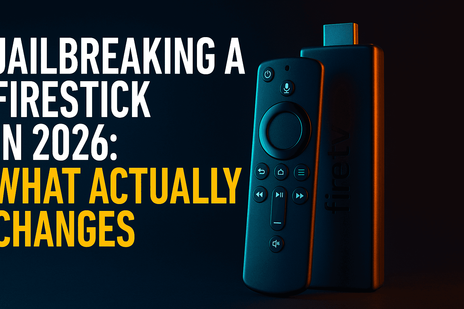 Step-by-step guide to jailbreak Firestick 2026 showing Fire OS sideloading settings