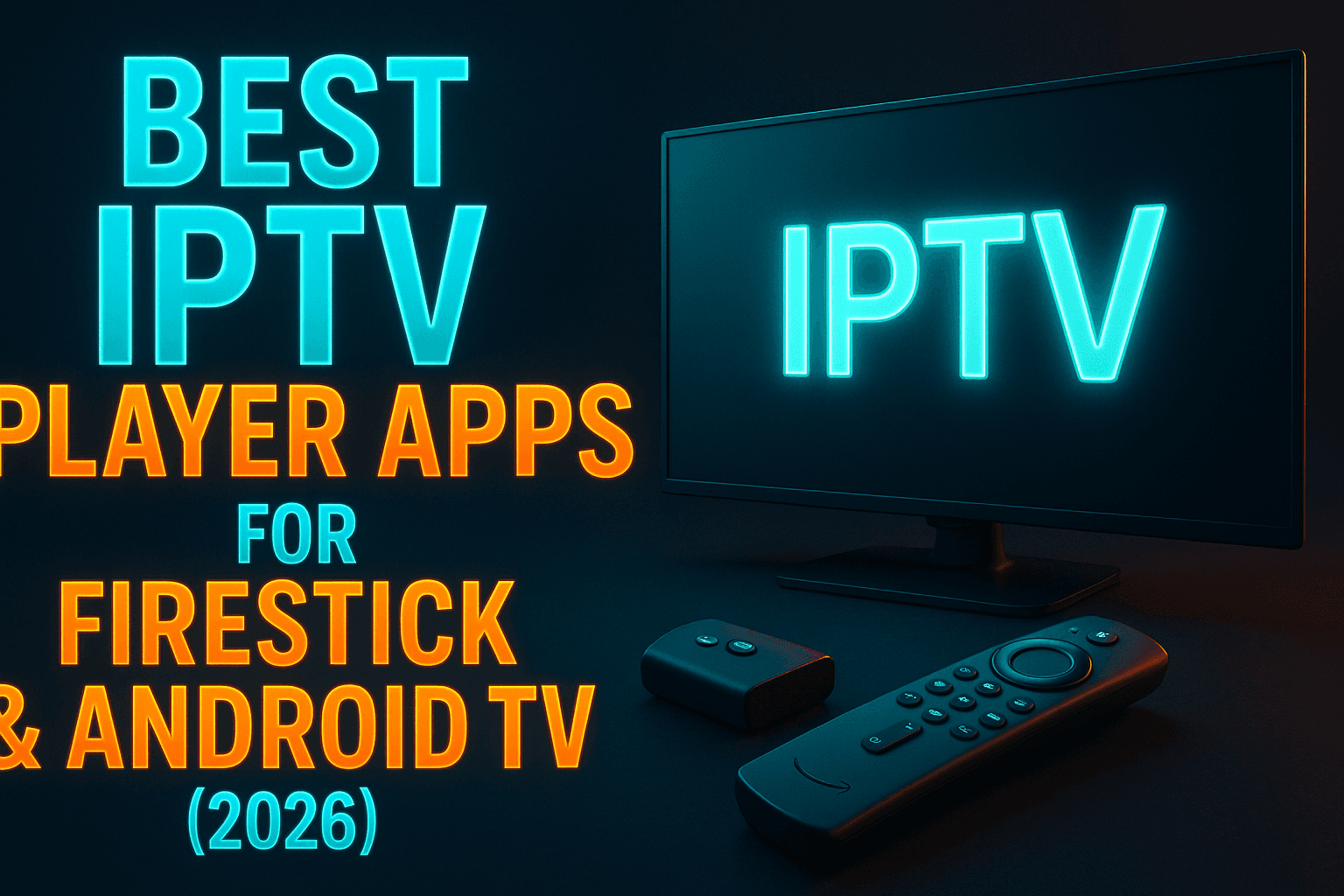 Best IPTV player apps for Firestick shown on a Fire TV home screen