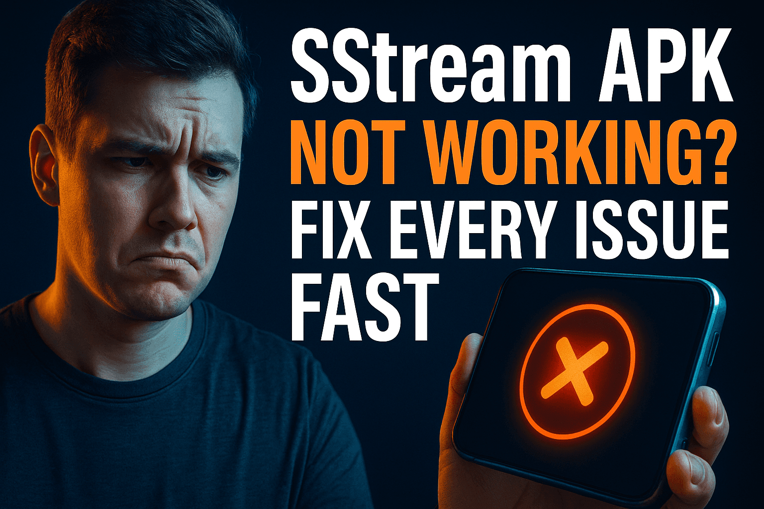 SStream APK not working fix — troubleshooting guide hero image for Firestick and Android TV