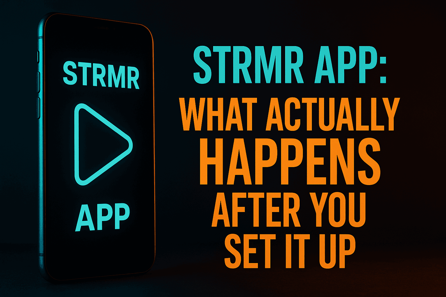 STRMR app setup review — hero image showing STRMR interface on a Firestick device
