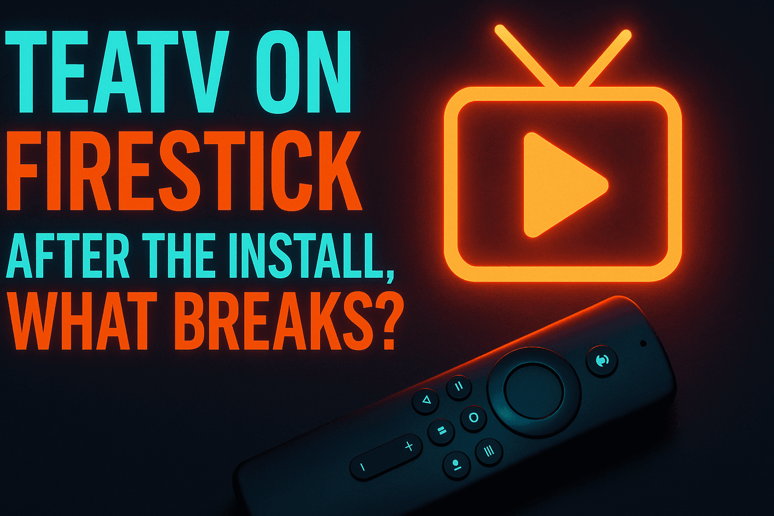 TeaTV not working on Firestick — troubleshooting screen on Amazon Fire TV Stick