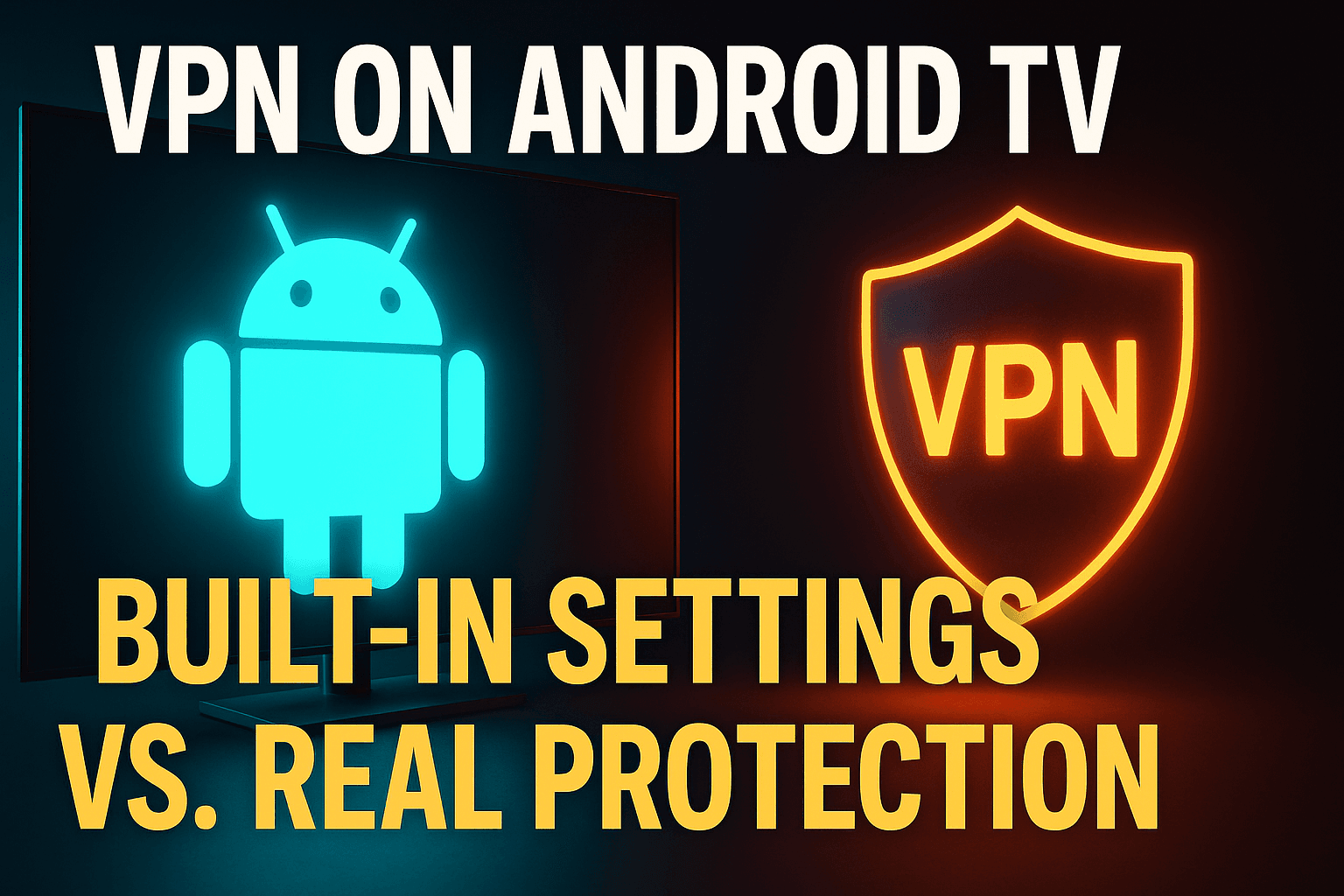 VPN on Android TV streaming — built-in settings vs dedicated app protection explained