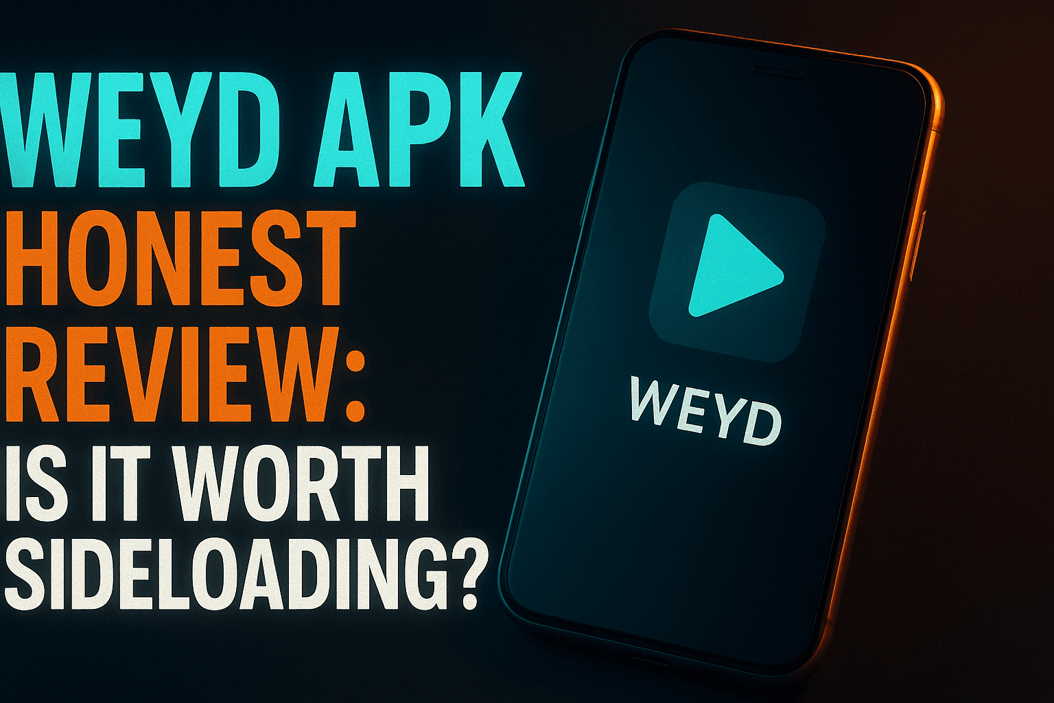 Weyd APK review hero image showing the app interface on a Firestick