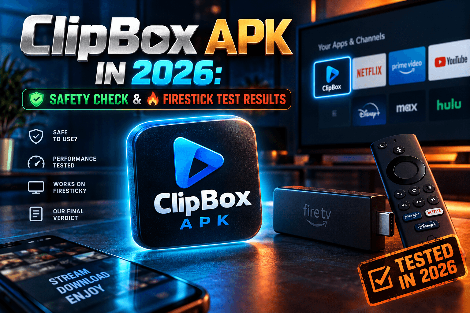Is ClipBox APK safe? ClipBox streaming app tested on Firestick and Google TV