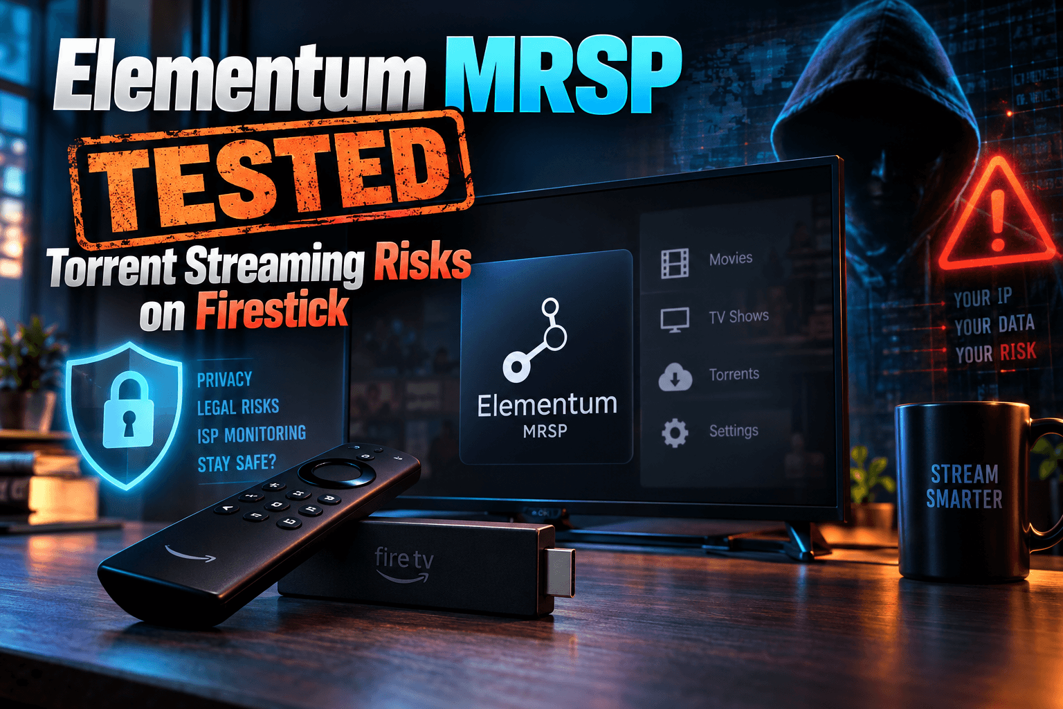 Is Elementum MRSP safe: Kodi torrent streaming IP leak test on a Firestick 4K Max with VPN