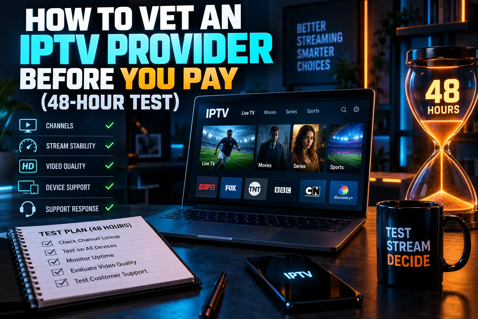 How to Vet an IPTV Provider Before You Pay (48-Hour Test)