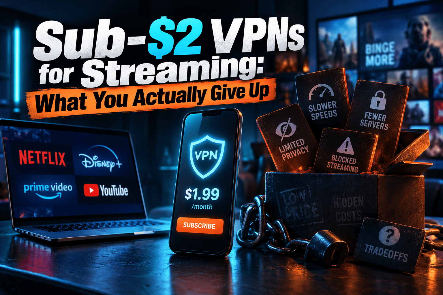 Fire TV remote beside a TV showing a cheap VPN for streaming app connection screen