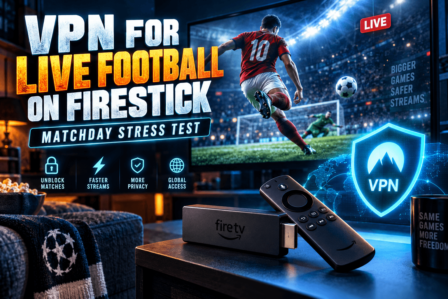 VPN for Live Football on Firestick: Matchday Stress Test