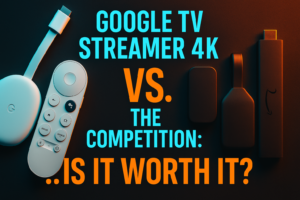 Google TV Streamer 4K review — device shown connected to a 4K TV
