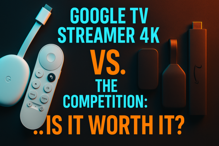 Google TV Streamer 4K review — device shown connected to a 4K TV