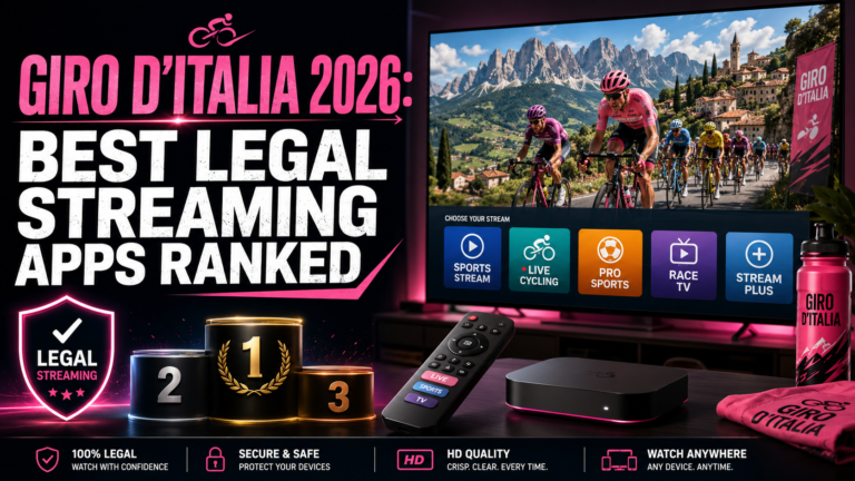Watch Giro d'Italia 2026 streaming apps — ranked legal options on Firestick and Android TV