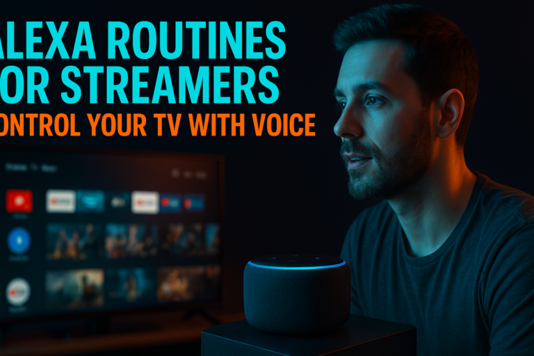 Alexa routines for streaming devices setup on a Fire TV Cube and Echo Show