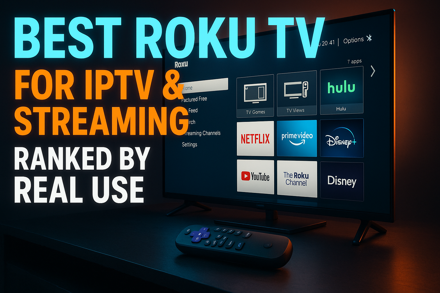 Best Roku TV for streaming and IPTV — ranked models on a store display