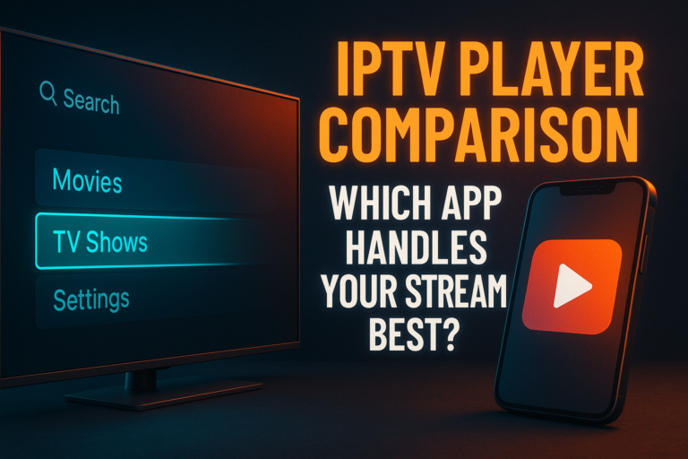 Best IPTV player comparison 2026 — app interfaces shown across Firestick and Android TV