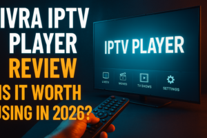Tivra IPTV player review — app interface shown on Fire TV Stick 4K in 2026