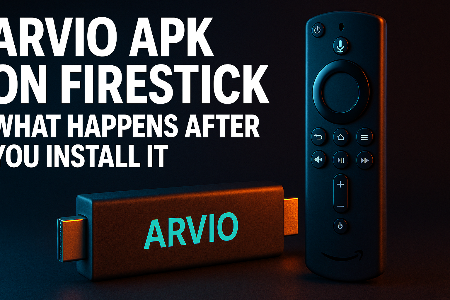 Arvio APK Firestick review — app interface open on a Fire TV 4K device