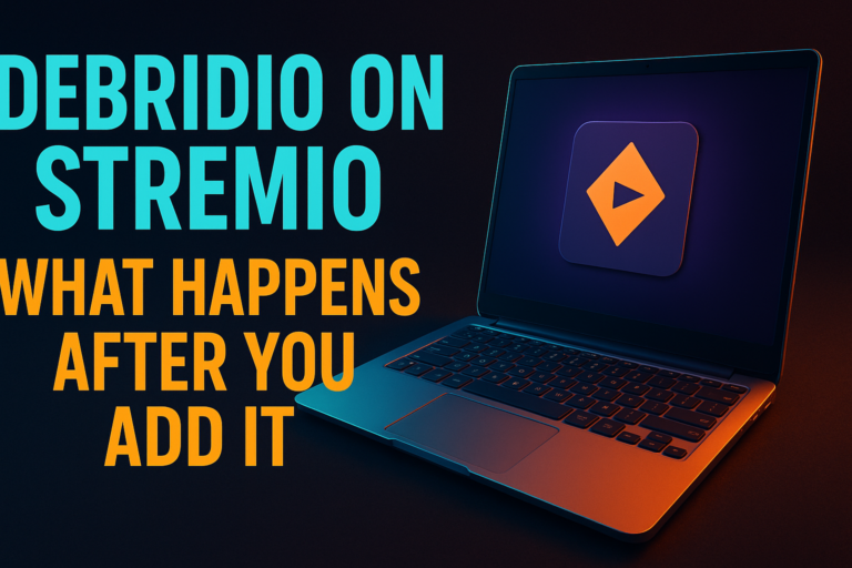 Debridio Stremio addon review — Stremio interface showing Debridio stream results