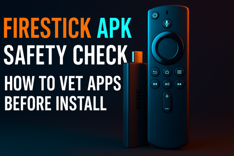 How to check if an APK is safe on Firestick — source verification and VirusTotal scanning workflow