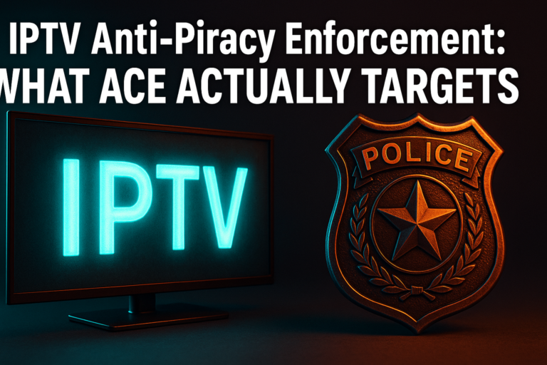 IPTV anti-piracy enforcement: ACE coalition targeting unlicensed streaming operators