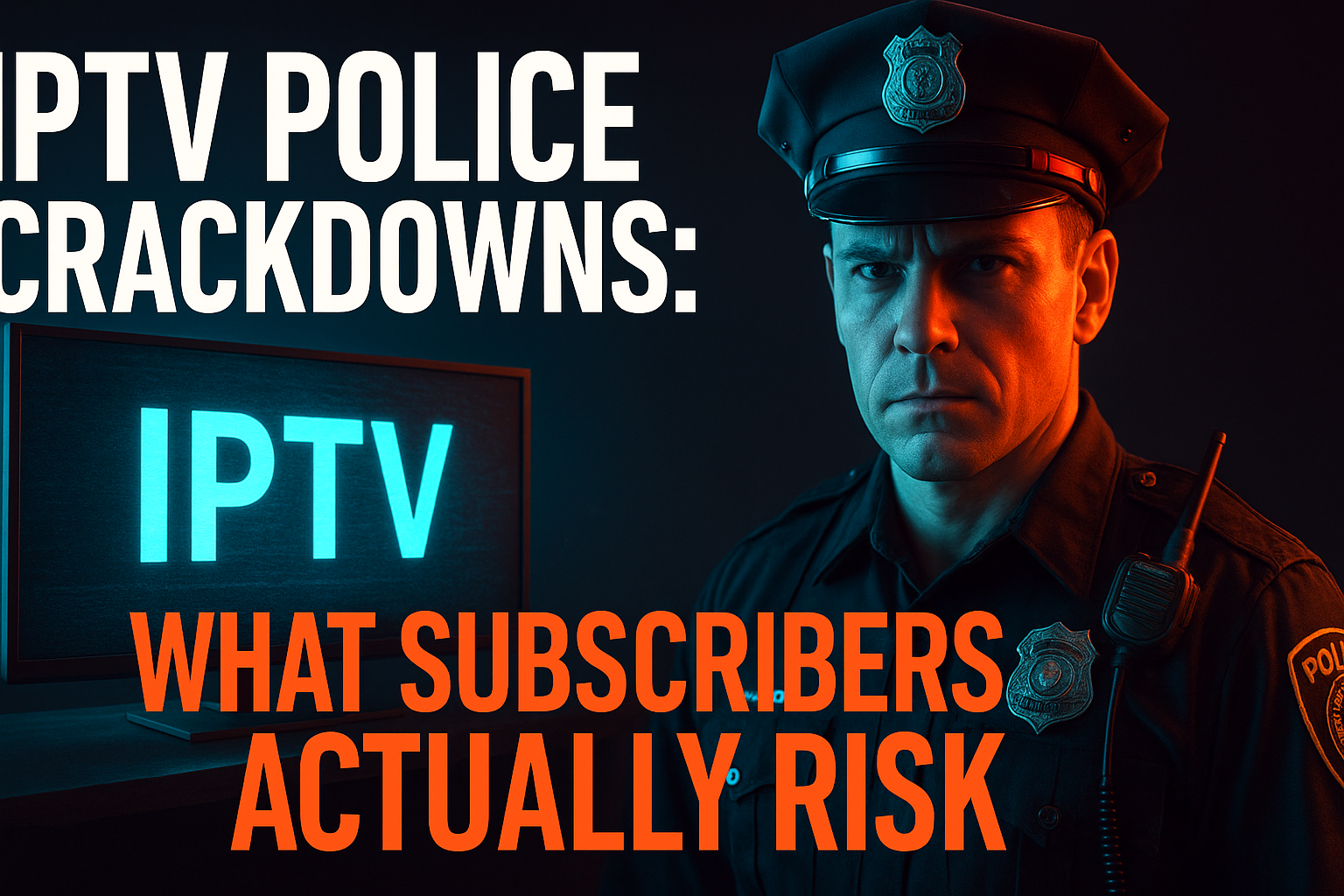 IPTV crackdown subscriber risk — police raid on illegal streaming server operation
