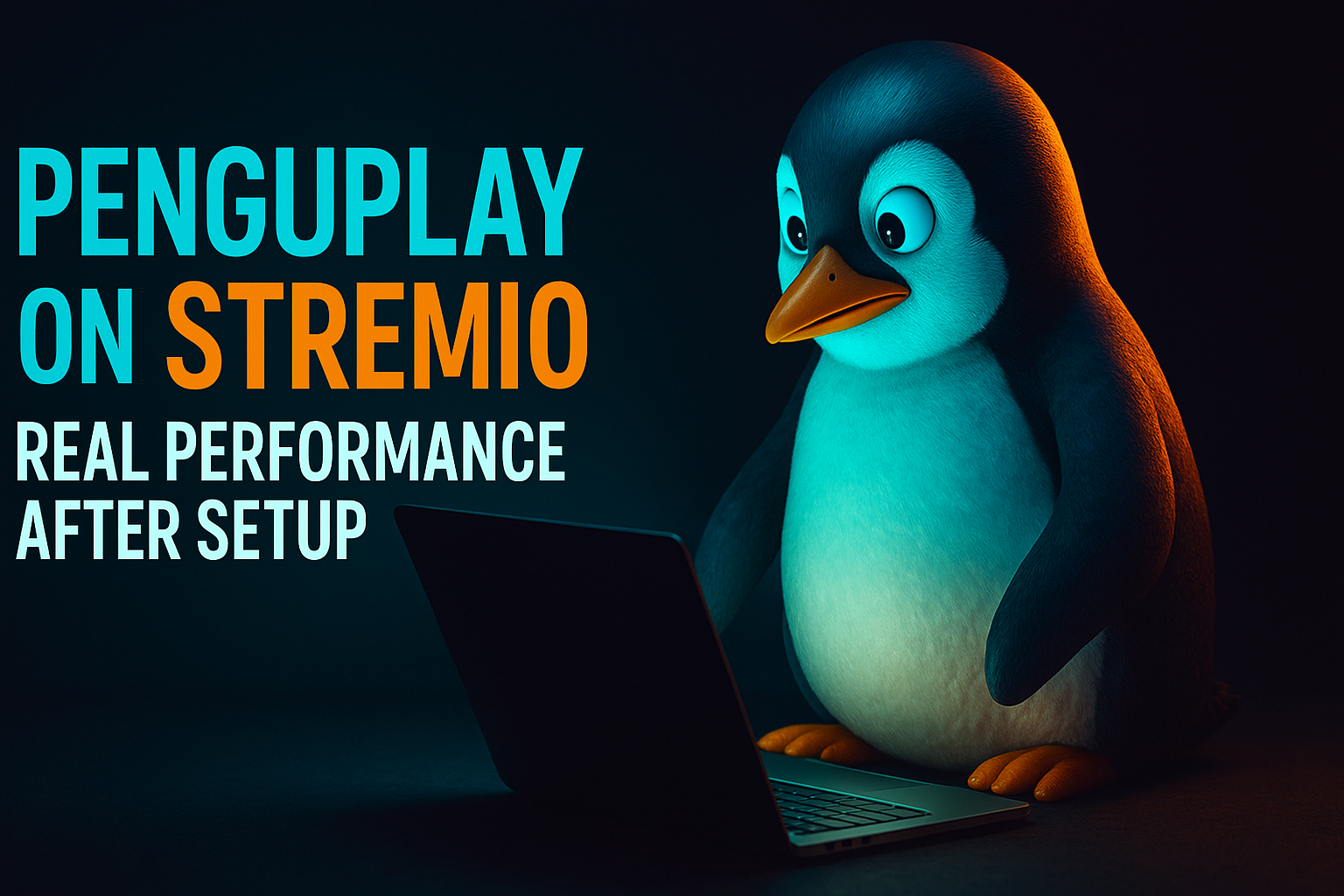 PenguPlay Stremio addon review — stream results shown on a 4K TV setup