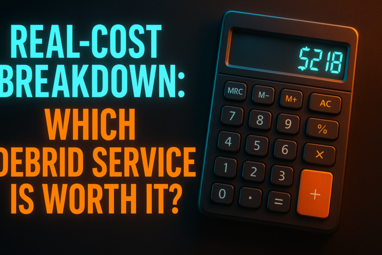 Comparison chart showing which debrid service is worth it — Real-Debrid vs AllDebrid vs Premiumize