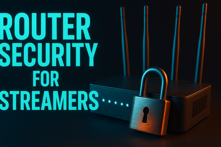 Router security for streaming devices — locked-down home router with streaming devices connected