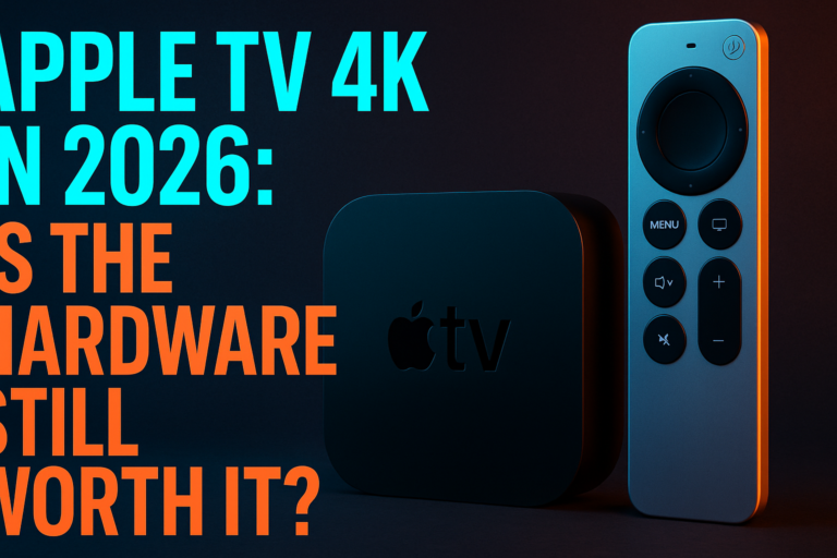 Apple TV 4K 2026 review — third-gen device connected to a 4K TV