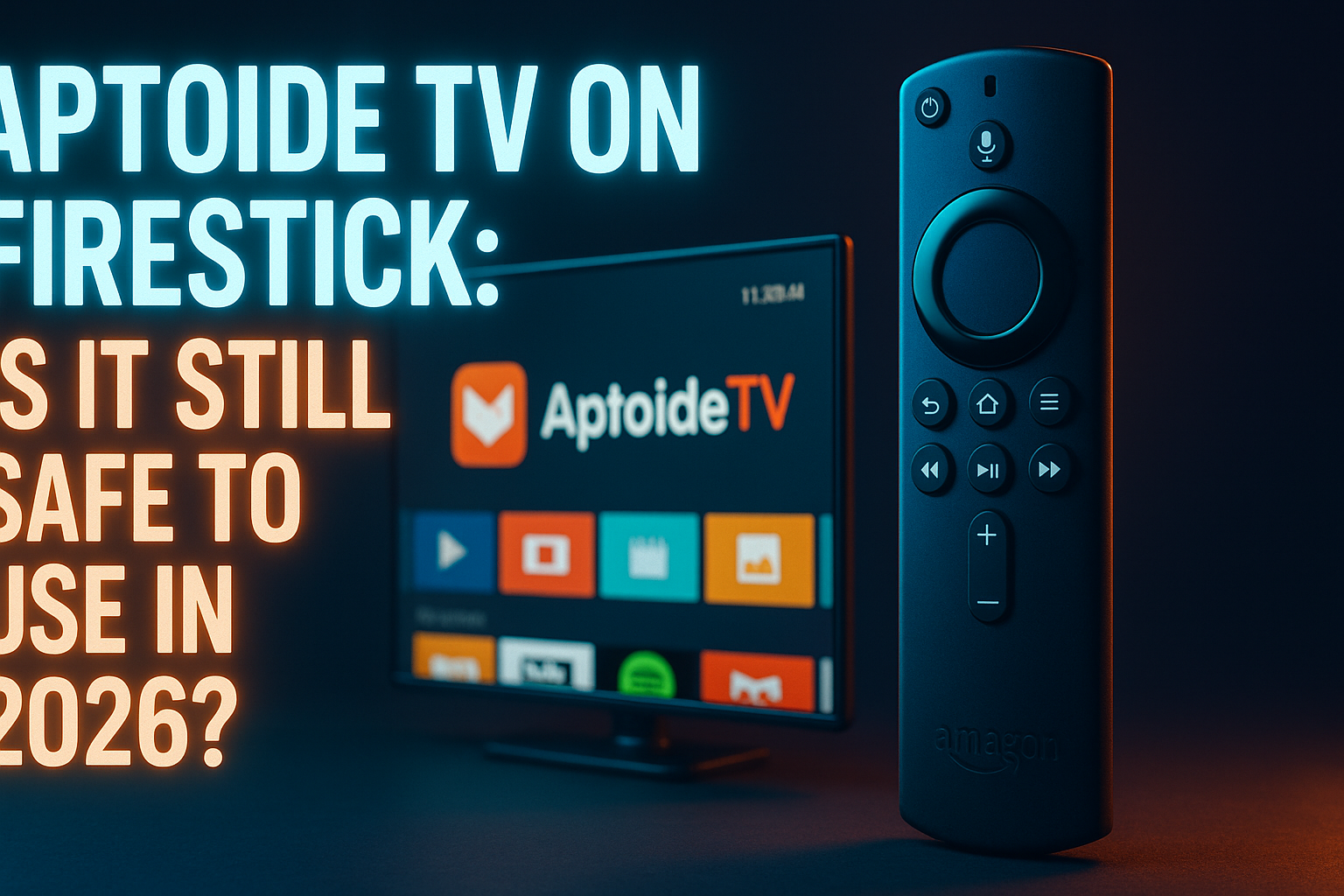 Aptoide TV on Firestick safe setup guide — Firestick 4K Max with Aptoide TV interface