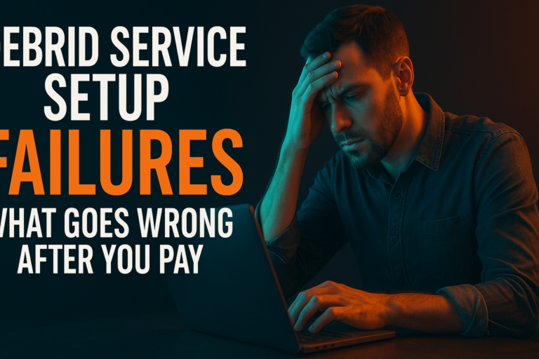 debrid service setup problems illustrated with error screens on a streaming device