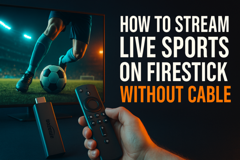 Stream live sports on Firestick without cable using apps and IPTV in 2026