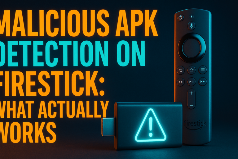 How to detect malicious APKs on Firestick — security check diagram for sideloaded apps