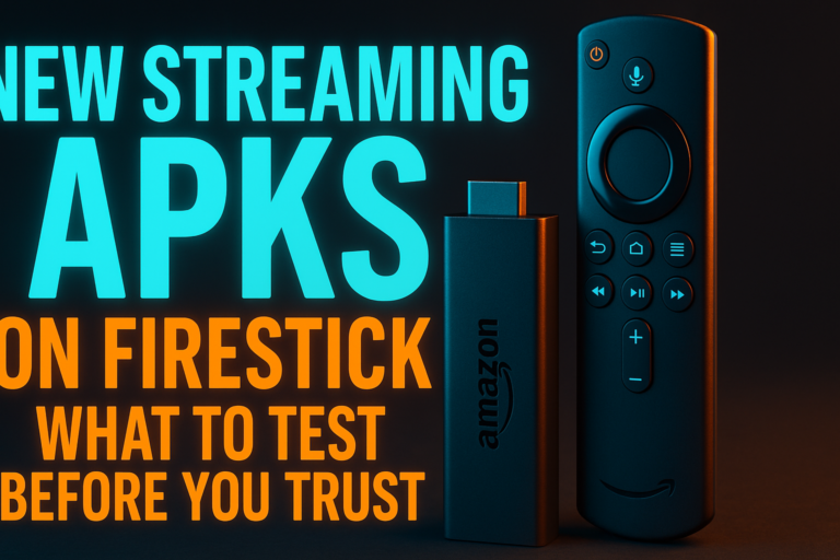 New Streaming APKs on Firestick: What to Test Before You Trust