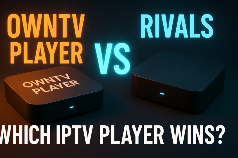 OwnTV Player vs other IPTV players — side-by-side app comparison on Firestick