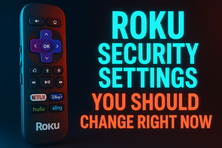 Roku security settings menu on a Roku Ultra device showing privacy and PIN options