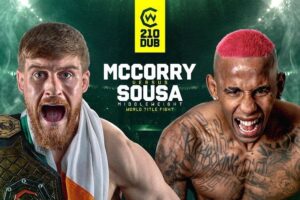Cage Warriors 210 MMA fight night live stream graphic for UK and US PPV
