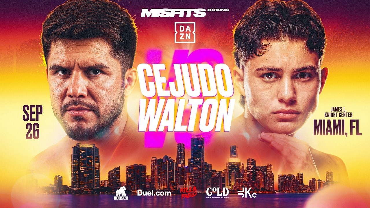 Cejudo vs Walton PPV live stream promo graphic showing the 6pm start time