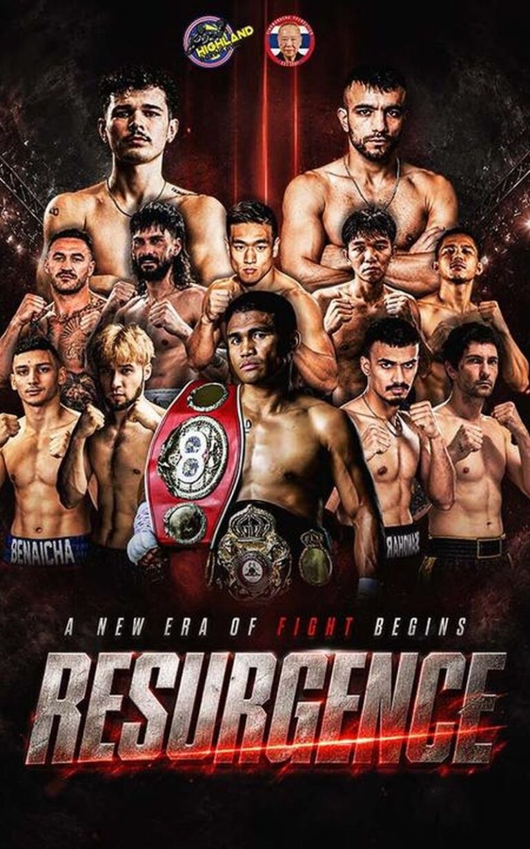 Highland Boxing Resurgence boxing live stream promo graphic for UK and US PPV