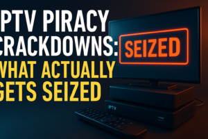 IPTV Piracy Crackdowns: What Actually Gets Seized